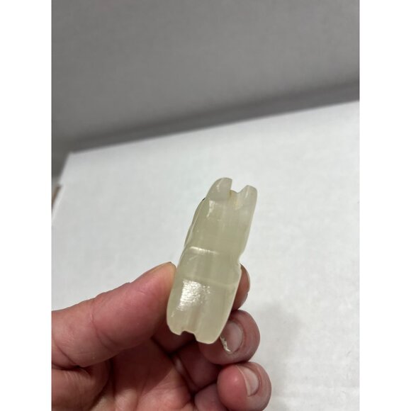 Carved Jade Rabbit Figurine - Picture 5 of 7